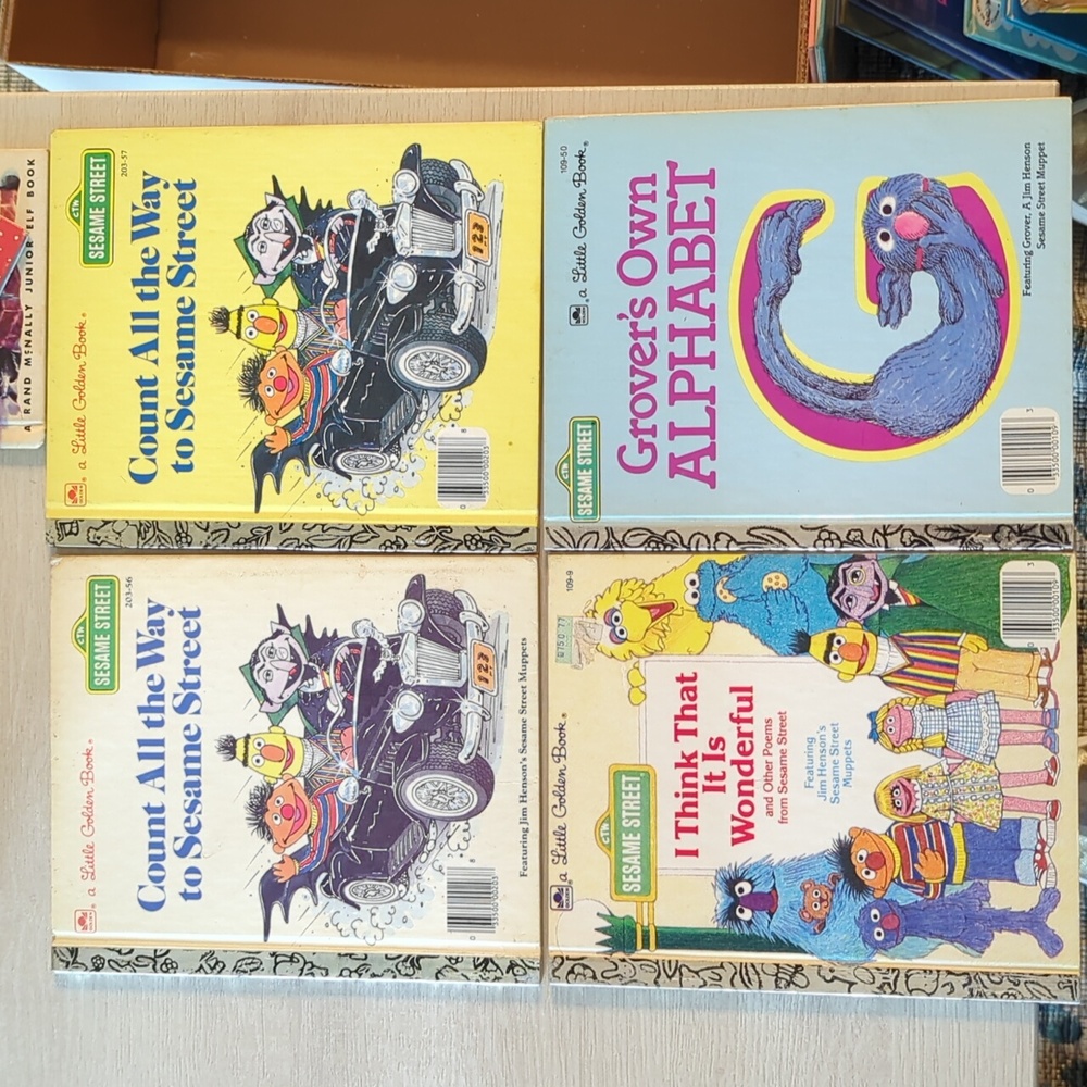 Sesame Street Little Golden Books SET OF FOUR